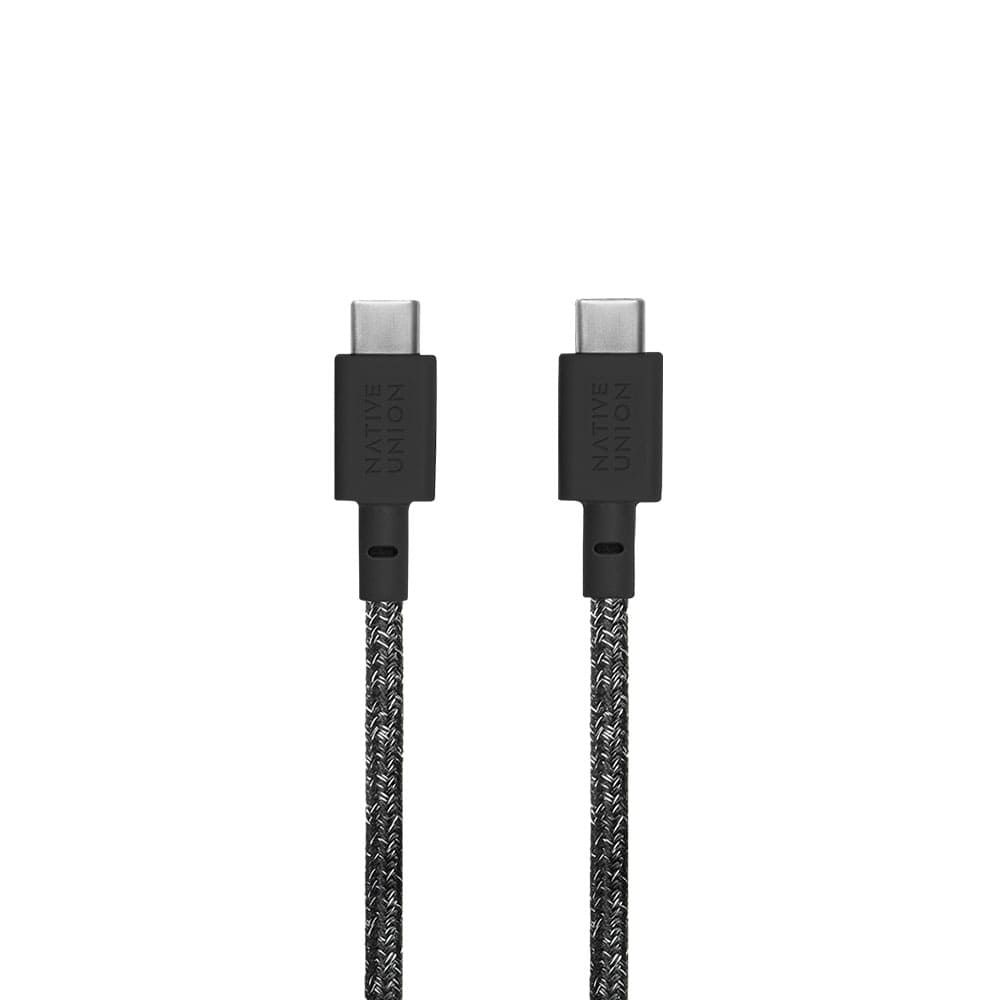 Кабель Native Union USB-C / USB-C, A, 60Вт  1,2м, черный— фото №1