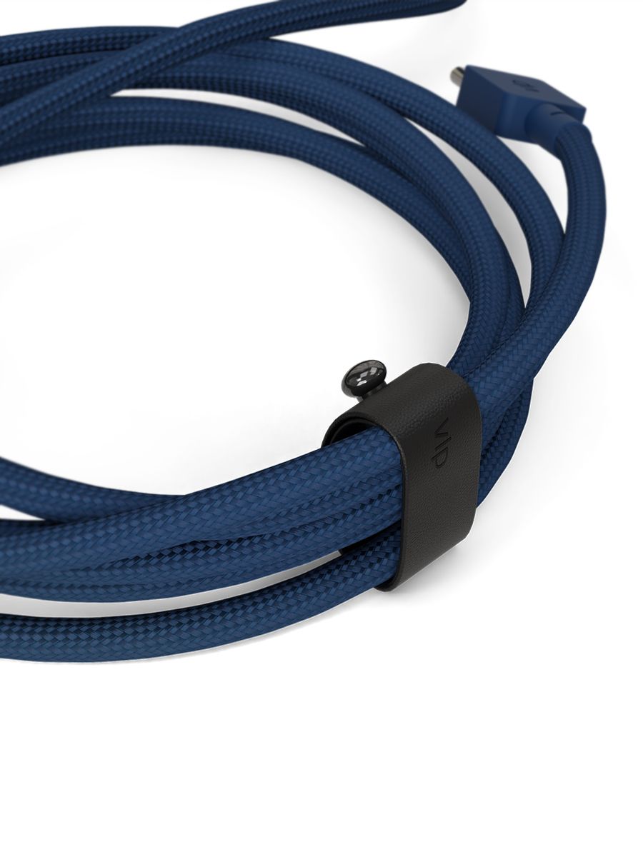 Кабель VLP Nylon Cable USB-C / USB-C, A, 100Вт  1,2м, темно-синий— фото №7