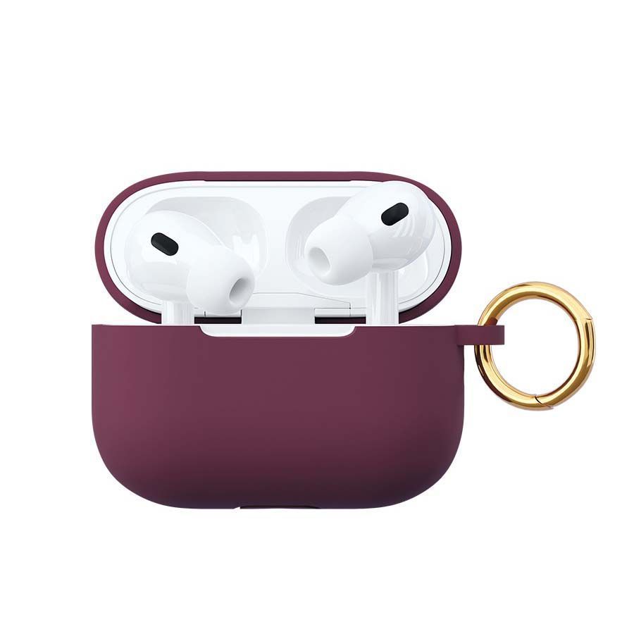 Чехол VLP с карабином фиолетовый, для AirPods Pro 2— фото №0