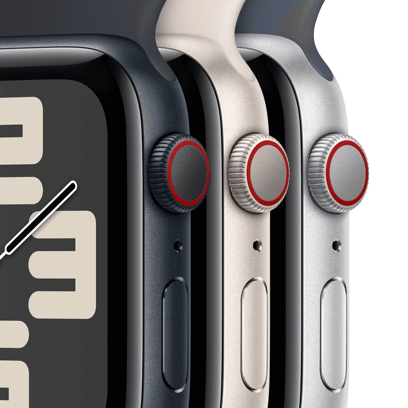 Apple Watch SE 2023 GPS  (корпус - темная ночь, 44mm ремешок Sport Band темная ночь, размер M/L)— фото №2