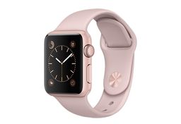 Apple Watch Series 1 (MQ112RU/A) - 42 мм, алюминий «розовое золото», спортивный ремешок цвета «розовый песок»— фото №0