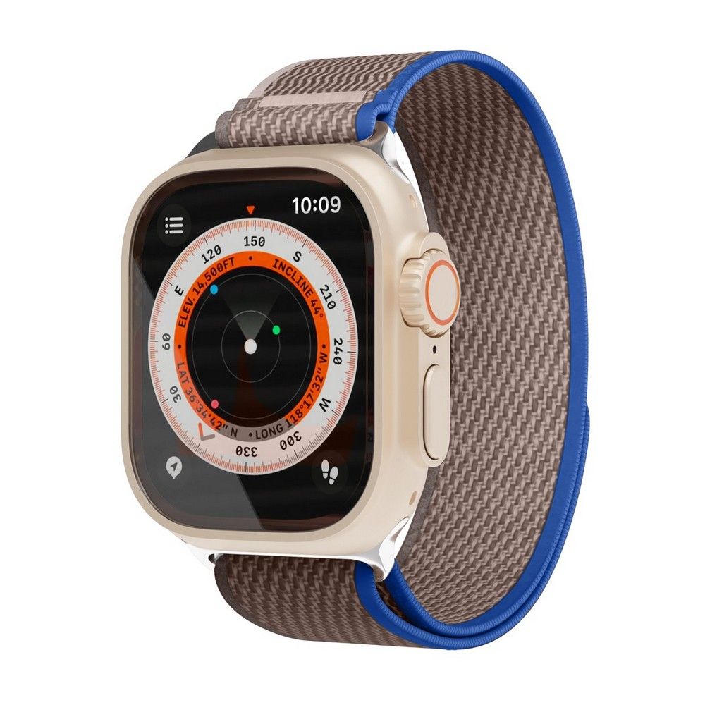 Ремешок VLP Trail Band для Apple Watch 42/44/45/49mm, Нейлон, синий/черный— фото №0