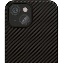 Чехол-накладка VLP Kevlar Case для iPhone 15, кевлар, черный— фото №1