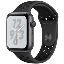 Apple Watch Nike+ Series 4 GPS (MU6L2RU/A) - 44 мм, алюминий «серый космос», спортивный ремешок Nike цвета «антрацитовый/чёрный»— фото №0