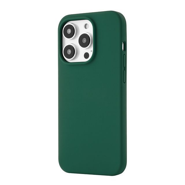 Чехол-накладка uBear Touch Mag Case для iPhone 14 Pro, силикон, зеленый— фото №0