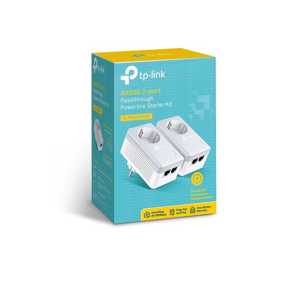 Адаптер PowerLine TP-LINK TL-PA4020P KIT, белый— фото №3