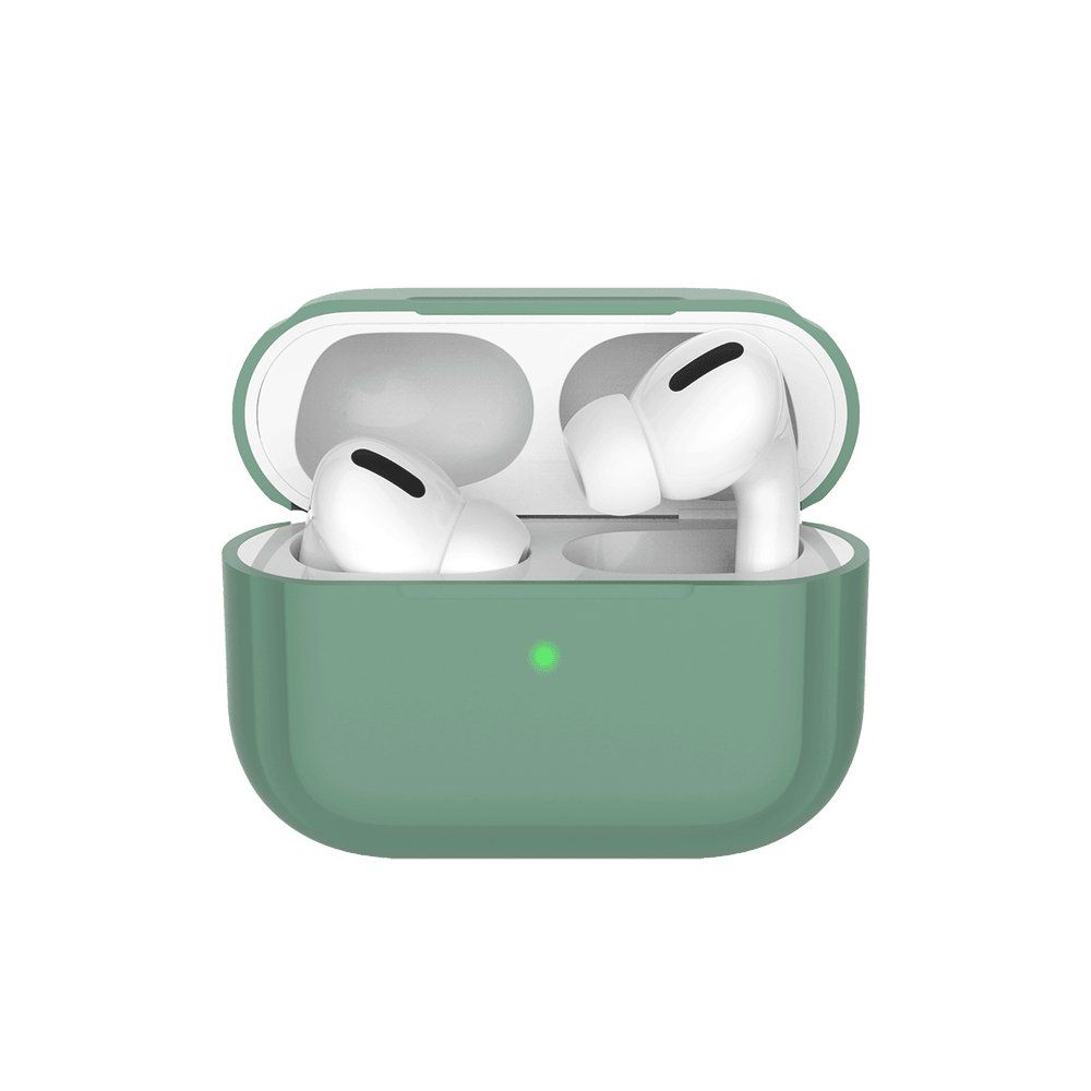 Силиконовый чехол Deppa для AirPods Pro, цвет темно-зеленый— фото №0