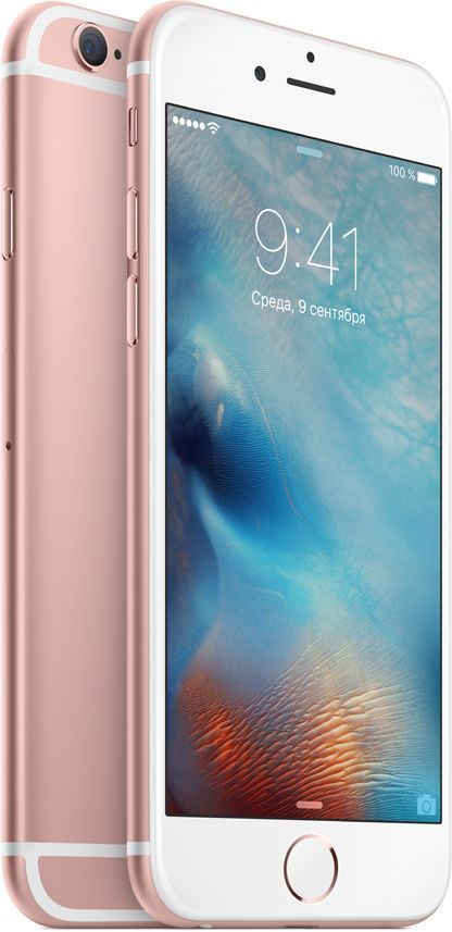 iPhone 6s как новый 64Gb, «Розовое золото»— фото №1