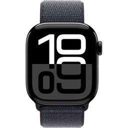 Apple Watch Series 10  (корпус - черный, 42mm ремешок Sport Loop чернила, размер One Size)— фото №1