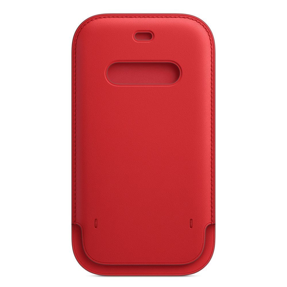 Чехол-конверт Apple Leather Sleeve with MagSafe для iPhone 12/12 Pro, кожа, (PRODUCT)RED— фото №2