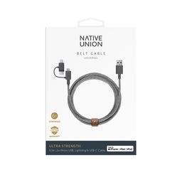 Кабель Native Union USB / Lightning, 2м, зебра— фото №2