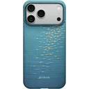 Чехол-накладка Pitaka Ultra-Slim для iPhone 17 Pro Max, кевлар, голубой
