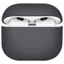 Чехол Uniq LINO серый, для AirPods 4/4 ANC