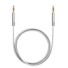 Кабель Deppa mini-jack 3.5 mm / mini-jack 3.5 mm, 1,2м, серебристый - 0