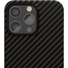 Чехол-накладка VLP Kevlar Case для iPhone 15 Pro, арамид (кевлар), черный - 1