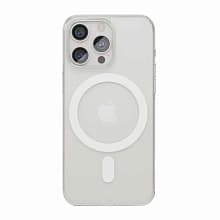 Чехол-накладка VLP Diamond Case для iPhone 15 Pro, полиуретан/закаленое стекло, прозрачный - 0