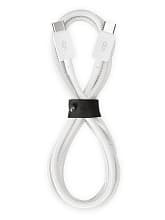 Кабель VLP Nylon Cable USB-C / USB-C, 100Вт 2м, белый - 0