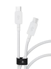Кабель VLP Nylon Cable USB-C / USB-C, 100Вт 2м, белый - 1