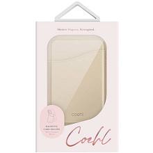 Кардхолдер Uniq Coehl Esme with Mirror and Stand MagSafe, экокожа, кремовый - 2