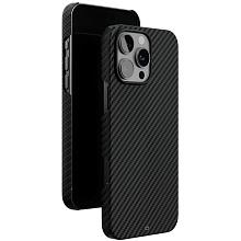 Чехол-накладка VLP Kevlar Case для iPhone 16 Pro, арамид (кевлар), черный - 2