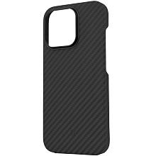 Чехол-накладка Asynora Magnetic aramid fiber для iPhone 16 Pro, арамид (кевлар), черный - 1