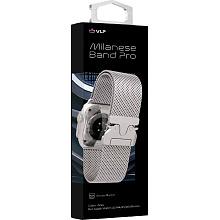 Ремешок VLP Milanese Band Pro для Apple Watch 42mm/44mm/45mm, Универсальный, нержавеющая сталь, титан - 1
