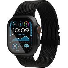 Ремешок VLP Milanese Band Pro для Apple Watch 42mm/44mm/45mm, Универсальный, нержавеющая сталь, черный - 0