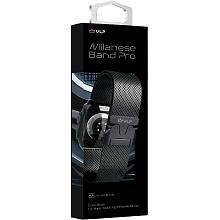 Ремешок VLP Milanese Band Pro для Apple Watch 42mm/44mm/45mm, Универсальный, нержавеющая сталь, черный - 1