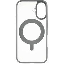 Чехол-накладка uBear Сlip 360 для iPhone 16, поликарбонат, серый - 0