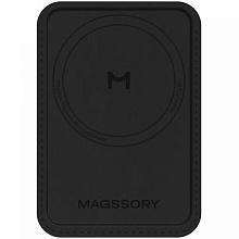 Кардхолдер Magssory Duo MagSafe, экокожа, черный - 0