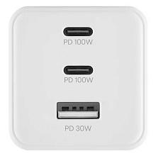 Зарядное устройство сетевое uBear Wall charger Bridge, 100Вт, белый - 2