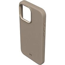 Чехол-накладка Magssory CLT016 для iPhone 15 Pro Max, экокожа, латте - 2