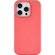 Чехол-накладка uBear Touch Mag Case для iPhone 16 Pro, силикон, коралловый - 0