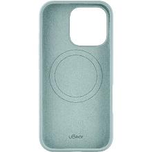 Чехол-накладка uBear Touch Mag Case для iPhone 16 Pro, силикон, мятный - 3