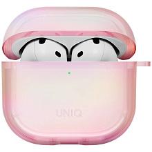 Чехол Uniq Iridescia (holographic) розовая призма, для AirPods 4/4 ANC - 0