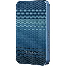 Внешний аккумулятор c БЗУ Pitaka Power Bank Qi2 5000 мАч, синий - 1