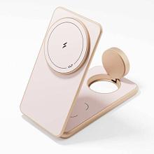 Зарядное устройство беспроводное VLP Alum Power Pro с Qi2, 3 in1, 15Вт, пустынный титан - 2