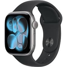 Смарт-часы Apple Watch Series 11 GPS 42mm (корпус - космический серый, ремешок Sport Band черный, размер S/M) - 0