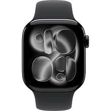 Смарт-часы Apple Watch Series 11 GPS 42mm (корпус - черный, ремешок Sport Band черный, размер M/L) - 1