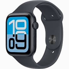 Смарт-часы Apple Watch SE 3 GPS 44mm (корпус - полночный черный, ремешок Sport Band темная ночь, размер S/M) - 0