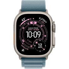 Смарт-часы Apple Watch Ultra 3 GPS + Cellular 49mm (корпус - натуральный титан, ремешок Alpine Loop светло-голубой, размер L) - 1