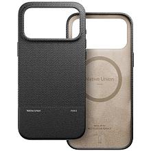 Чехол-накладка Native Union CLASSIC для iPhone 17 Pro Max, экокожа, черный - 3