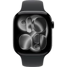 Смарт-часы Apple Watch Series 11 GPS 46mm (корпус - черный, ремешок Sport Band черный, размер S/M) - 1