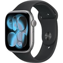 Смарт-часы Apple Watch Series 11 GPS 46mm (корпус - космический серый, ремешок Sport Band черный, размер S/M) - 0
