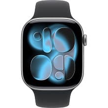 Смарт-часы Apple Watch Series 11 GPS 46mm (корпус - космический серый, ремешок Sport Band черный, размер S/M) - 1