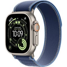 Смарт-часы Apple Watch Ultra 3 GPS + Cellular 49mm (корпус - натуральный титан, ремешок Trail Loop светло-голубой, размер M/L) - 0