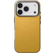 Чехол-накладка Uniq Lyden DS для iPhone 17 Pro, экокожа, желтый/серый - 0