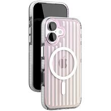 Чехол-накладка VLP Pulse Case для iPhone 17, полиуретан/алюминий, перламутровый - 1