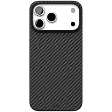 Чехол-накладка VLP Kevlar Case для iPhone 17 Pro Max, кевлар, черный - 0