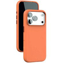 Чехол-накладка VLP Aster Pro для iPhone 17 Pro, силикон, оранжевый - 2